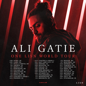 Ali Gatie Announces World Tour Image