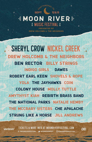 Sheryl Crow & Nickel Creek to Headline Moon River Music Festival 