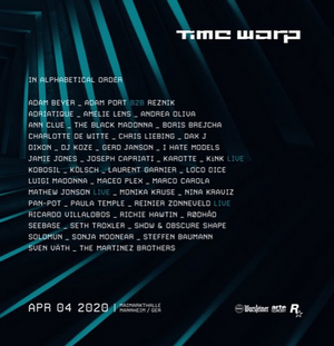 Time Warp Announces Headliners for 2020's Mannheim Edition Image