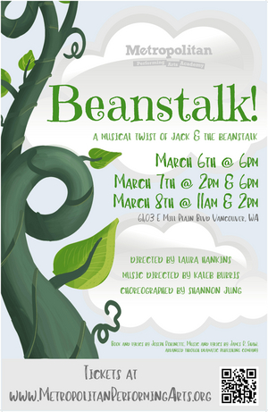 Metropolitan Performing Arts Presents BEANSTALK! Image