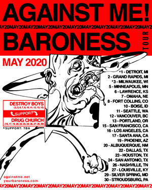 Against Me! and Baroness Announce May North American Co-Headline Tour 