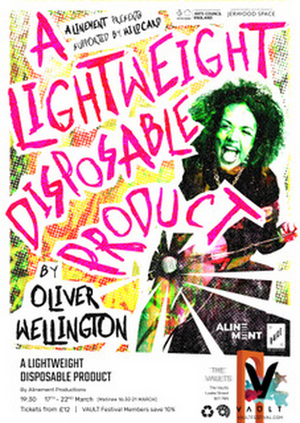 A LIGHTWEIGHT DISPOSABLE PRODUCT Comes to the VAULT Festival Image