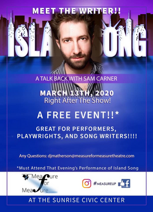 Meet Composer-Lyricist Sam Carner at Sunrise Civic Center (CANCELLED) Image