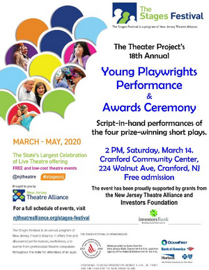 YOUNG PLAYWRIGHTS Performance & Awards Ceremony Canceled at The Theater Project  Image