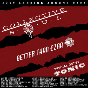 Collective Soul Announces 'Just Looking Around 2020' Summer Tour With Better Than Ezra And Special Guest Tonic  Image