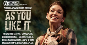 Kentucky Shakespeare to Present AS YOU LIKE IT Free on Facebook 