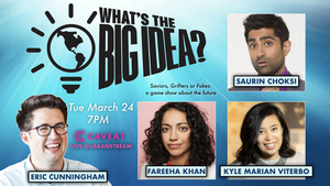 Caveat to Livestream New Game Show WHAT'S THE BIG IDEA Image