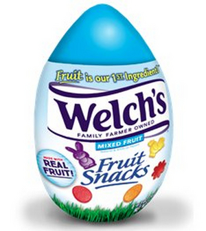 WELCH'S FRUIT SNACKS MIXED FRUIT EASTER EGG Now Available 