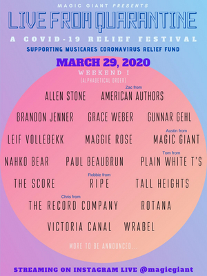 Magic Giant Announces Live From Quarantine Image