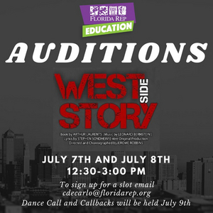 Florida Rep Education Offering Students Opportunity to Audition for WEST SIDE STORY! 