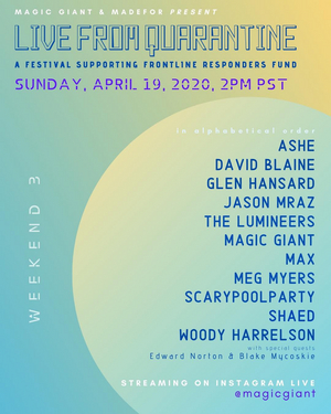 Magic Giant Announces 3rd Installment of the Live From Quarantine Series Image