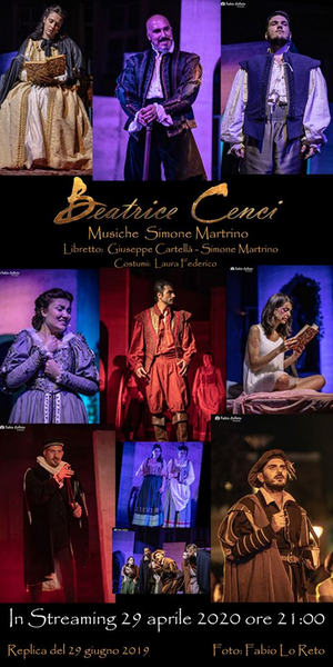 Feature: BEATRICE CENCI OPERA MUSICAL in streaming su  You Tube 