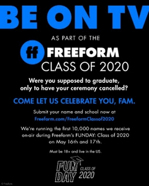 Freeform Will Honor 2020 Graduates with 'Funday: Class of 2020' Image
