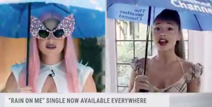 Lady Gaga & Ariana Grande Deliver The Weather Channel 'Rain On Me' Forecast 