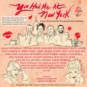 Cynthia Nixon, Lorelei Ramirez & Sarah Silverman Organize YOU HAD ME AT NY Fundraiser  Image