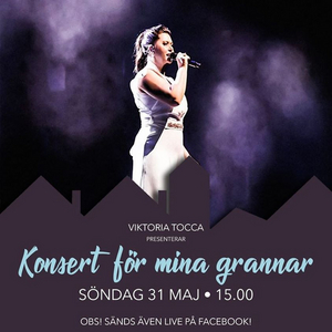 LIVE STREAM CONCERT WITH VIKTORIA TOCCA MAY 31TH AT 15:00 CET at Facebook Image