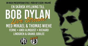 LIVE STREAM CONCERT IN TRIBUTE OF BOB DYLAN, 6TH OF JUNE, 21:00 CET/3 PM EST at Facebook Image