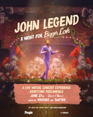 Wave Announces Date of John Legend's First-Ever Virtual Live Concert Event  Image