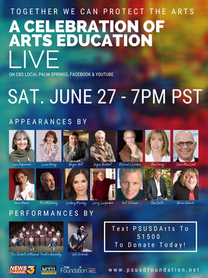 Arnaz, Batt, Mendez, Vilanch And More Appear In TOGETHER WE CAN! Televised Special To Save The Arts In Palm Springs Schools 