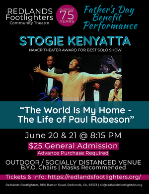 Footlights Presents 'The World is My Home - The Life of Paul Robeson' 