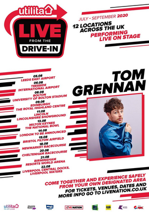 Tom Grennan Announces 'Live From The Drive-In' UK Tour 