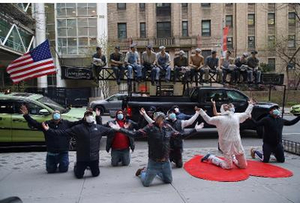 The Heroes Statue, Paying Tribute to Healthcare Workers Arrives in Soho  Image