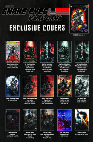 SNAKE EYES: DEADGAME Comic Book Series Launches With 36 Exclusive Covers 