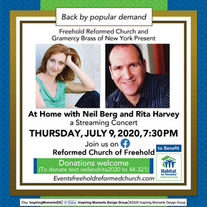 Tune in to Neil Berg and Rita Harvey's Free Streaming Concert To Benefit Habitat for Humanity  Image