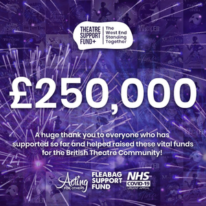 Theatre Support Fund + Raises £250,000 With 'The Show Must Go On!' Initiative Image