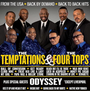 The Four Tops, Temptations & Odyssey Reschedule UK Tour to 2021 Image