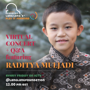 Play It Forward Virtual Concert Series to Feature 10 Year Old Pianist Raditya Muljadi Image