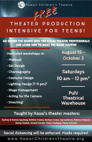 Hawaii Children's Theatre Presents a Free Theater Production Intensive for Teens  Image