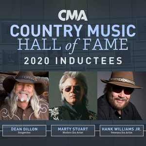 Dean Dillon, Marty Stuart and Hank Williams Jr. Announced for The Country Music Hall Of Fame Class Of 2020 