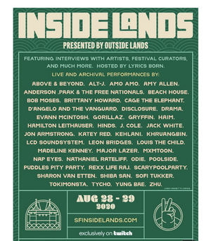 Outside Lands Announces Artist Lineup + Programming Details for Inside Lands 