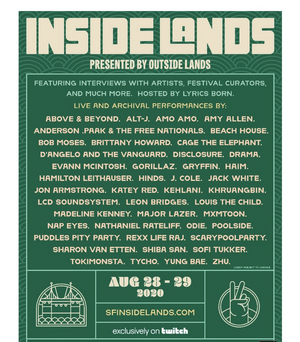 Outside Lands Announces Artist Lineup + Programming Details for Inside Lands Image