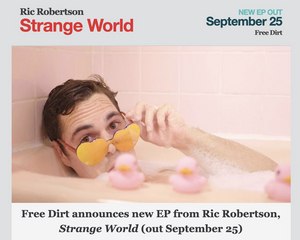 Ric Robertson - Strange World Coming September 25 