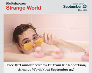 Ric Robertson - Strange World Coming September 25 Image