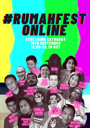 #RUMAHFest Goes Online 19th September 2020 
