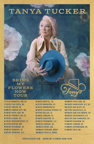 Tanya Tucker Announces 2021 Rescheduled Tour Dates for 'CMT Next Women of Country'  Image