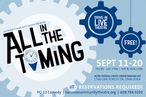 La Crosse Community Theatre Presents Drive-In Production ALL IN THE TIMING Image