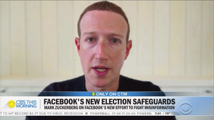 Mark Zuckerberg Talks Election Fraud on CBS THIS MORNING Image