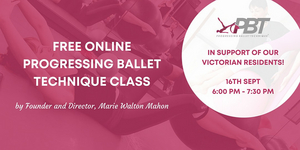 Marie Walton-Mahon Will Host a Free Online Progressing Ballet Technique Class 