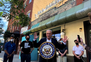 Senator Chuck Schumer Visits Westcott Theater in Syracuse in Support of the Save Our Stages Act  Image