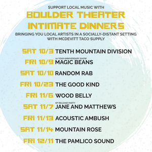 The Boulder Theater Reopens for Series of Socially-Distanced Shows Image