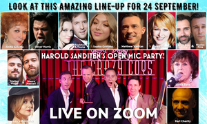 Review: HAROLD SANDITEN'S OPEN MIC PARTY Festively Opens Hearts Image
