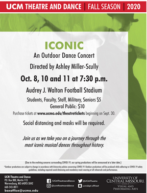 UCM Theatre and Dance Presents ICONIC: AN OUTDOOR DANCE CONCERT 