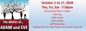 Chico Theater Company Presents Mark Twain's THE DIARIES OF ADAM AND EVE  Image