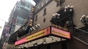 The New Victory Theater Shows Support for #ArtsAreMySuperpower With New Digital Marquee Image