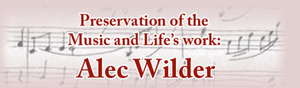 35th Annual FRIENDS OF ALEC WILDER Concert Goes Digital Image