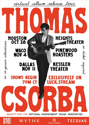 Thomas Csorba Announces Virtual Album Release Tour 